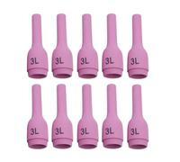 ADOCARN 10pcs Long Ceramic Nozzle Argon Arc Welding Parts with Strong Wear Resistance Compatible with Wp- Tig Torch for Professional Heavy Duty Use
