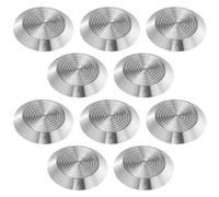 ADOCARN 10pcs Stainless Steel Tactile Paving Blind Studs with Anti-slip Pattern 35x5mm for Sidewalk Warning Markers Safety Walkway Studs Suitable for Visually Impaired Users in Subways