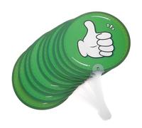 ADOCARN 10pcs Teacher Feedback Signs Classroom Participation Paddles Oppose Hand Holding Placards for Dry Erase Boards