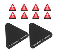 ADOCARN 10pcs Temperature-sensitive Colour Change Warning Stickers for Hot Items and Kettles, High Sensitivity Paper Labels, Red Hot Surface Safety Signs for Kitchen and Industrial Use