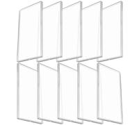 ADOCARN 10Pcs Transparent Banknote Organizer Holder Clear Money Case for Cash Collection Protective Compartment Storage Box for Home Collectors