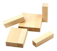 ADOCARN 10pcs Unfinished Rectangular Wood Carving Blocks for DIY Crafts and Art Whittling, Practical and Easy to Paint Wooden Blocks Suitable