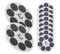 ADOCARN 10pcs Waterproof Round Temperature Label Bath Thermometer Sticker Pet Material Portable Design Safe and Reliable for Kids Bathtub Water Use at Home and Hotels