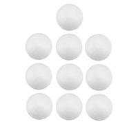 ADOCARN 10pcs White Polystyrene Balls for DIY Crafting Lightweight Modelling Spheres for Christmas Decorations Molecular Models and Art Projects