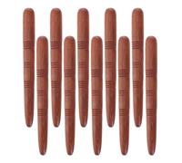 ADOCARN 10pcs Wooden Reflexology Sticks for Muscle Massage, Ergonomic Design Manual Acupressure Function, Handheld Wood Massage Pen for Travel and Home Use