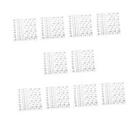 ADOCARN 10sheets Adhesive Rhinestone Stickers for Face Rhinestones for Nails Glamorous Bling Face Gems for Festival Makeup Easy Application Designs