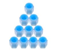 ADOCARN 12pcs Blue Luminous Tire Valve Stem Caps Auto Corrosion-resistant Valve Covers Universal Car Wheel Dust Caps Replacement Accessories