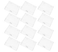 ADOCARN 12pcs Fake Nail Tips Display Box Plastic Nail Pieces Storage Container with Lid Design Portable Lightweight for Salon Workbench Manicure Tools Organizer