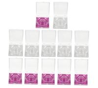 ADOCARN 12pcs False Eyelash Storage Box Makeup Storage Organiser Square Lash Case Glitter Papers Portable Eyelash Packaging