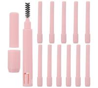 ADOCARN 12pcs Pen Holder Lengthener: Eyebrow Pencil Extender Lengthening Tool with Brow Brush Makeup Accessory for Natural Brows Universal Fit
