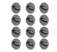 ADOCARN 12pcs Phone Charm Hook Adhesive round Metal Grip Loops for Phone Case and Tablet Alloy Material with Long Time Use and Resist Deformation Fashionable and Trendy Accessory