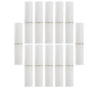 ADOCARN 12pcs Refillable Lip Gloss Tubes 2.8g Plastic Lip Balm Containers in White Lightweight and Sl esign for Handmade Cosmetics and Mobile Lifestyles