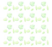 ADOCARN 150pcs Acrylic Green Leaf Jewelry Charms Maple Leaf Pendants Lightweight Easy to Assemble Realistic Design for Earring Making and Festival Decor