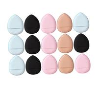 ADOCARN 15Pcs Mini Finger Makeup Puff Soft Breathable Small Cosmetic Powder Applicators for Dry and Wet Use Portable Lightweight Beauty Tools for Face and Travel