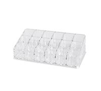 ADOCARN 18-slot Acrylic Lipstick Organizer Makeup Display Stand Cosmetic Storage Rack for Vanity and Beauty Tools