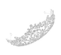 ADOCARN 1Pc Crystal Crown Headband Bridal Headdress for Wedding Party Prom and Cosplay Elegant Hair Accessory for Brides and Special Occasions