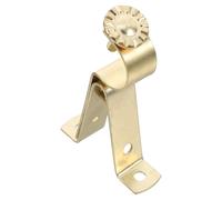 ADOCARN 1pcs Curtain Rod Bracket Single Curtain Rod Holder Hook 19mm Adjustable Telescopic Bracket Iron Sleek Modern Design Stable Support for Residential and Commercial Use