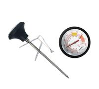 ADOCARN 1set Stainless Steel Milk Thermometer Probe with Clip and Silicone Cover Cooking Temperature Sensor for Meat Water Bbq and Pizza Accurate Food and Drink Temperature Measurement