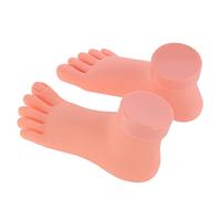 ADOCARN 2 Pack Fake Foot Model Foot Nail Practice Model Silicone Mannequin Foot Nail Mannequin Foot Female Mannequin Foot Practice Foot Pedicure Tools Sock Mannequin Mani Human Body