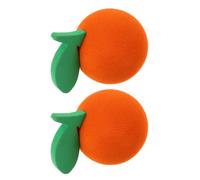 ADOCARN 2 Pcs Car Antenna Ball Eva Aerial Toppers Cute Cat Shape Orange Vehicle Accessories with Sturdy Material and Fade Resistant Design for Car Exterior