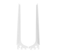 ADOCARN 2 Pcs Heavy Duty Closet Rod Brackets: Pegboard Mounted Closet Pole Brackets - Bathroom Shelf Rod Support Holder for Bathroom Bedroom, White