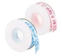 ADOCARN 2 Rolls Packaging Tape Pink Ribbon Boy or Girl Ribbon Garland Decor Gender Pink Decor Its a Boy or Girl Banner Pink Wired Edge Ribbon Blue Ribbon Fabric Satin Birthday Present Baby