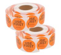 ADOCARN 2 Rolls Use First Stickers Each Food Service Inventory Control Labels for Restaurant Kitchen Storage Adhesive Food Use Stickers for Home and Commercial Management