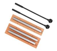 ADOCARN 2 Sets Hand Chimes with Mallet Wooden Percussion Instrument for Meditation and Yoga Metal Wood Construction Producing Resonant Echo for Mindfulness Concerts and Live Bands