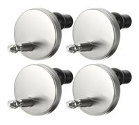 ADOCARN 2 Sets Silver Roca Toilet Seat Hinges with Stainless Steel and Nylon Material Stable in Use Fasten the Toilet the Floor Flange for Secure Fixings