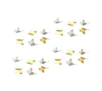 ADOCARN 200 Pcs Silver Plating Iron Spacer Charm for Hairband Craft | 1mm Hole, Lightweight Festive Detail, Easy to Attach on Bags and Seasonal Decoration Projects