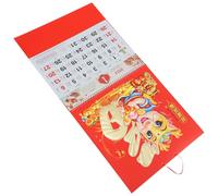 ADOCARN 2024 Traditional Calendar Wall Calendar for Hanging 12x8 Inch with Dragon Pattern Easy to Hang Solar Term Checking Festive Classic Style Home Decoration