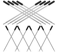 ADOCARN 20Pcs Black Ballpoint Pen Refills 1Mm Medium Point Metal Gel Pen Ink Refill Replacements for Office, School, and Professional Use