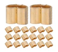 ADOCARN 20pcs Copper Belt Clamp for 3d Printer Gt2 Timing Belt Preventing Wear Stretching or Deformation Universal Compatibility for Precise Repair