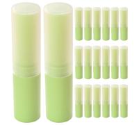 ADOCARN 20pcs Empty Lip Gloss Tubes 4g/0.14oz Plastic Lip Balm Squeeze Tubes Green Refillable Container for Travel, Personal Use, Easy to Label