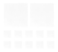 ADOCARN 20pcs Eye Mesh: 8x8cm Plastic Mesh Sheets for Furry Costumes and Mask - Lightweight and Comfortable Material for DIY Crafts Cosplay Party Props