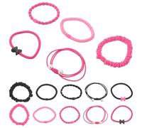 ADOCARN 20pcs High Elasticity Hair Ties for Teens Strong Ponytail Holders No Damage Scrunchies Comfortable Hair Accessories Colorful Bun Maker Bands