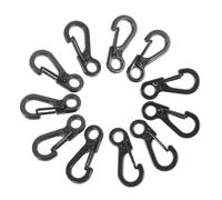 ADOCARN 20Pcs Mini Zinc Alloy Carabiner Clips Quick Release Spring Hooks for Key Chains Jewelry and Crafts Small Lightweight Attachments for Necklaces Bracelets and DIY Projects