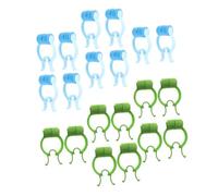ADOCARN 20Pcs Nose Stop Clips for Breathing Training and Nosebleed Prevention Non-Slip Portable Nasal Stoppers for Emergency Use at Home School Outdoor Activities Blue and Green