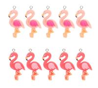 ADOCARN 20pcs Resin Bird Charms: Mini Flamingo Resin Pendants - Flamingo Pendant Earrings Making For Necklace Bracelet Earring Jewelry Making