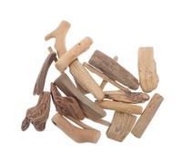 ADOCARN 20pcs Small Natural Driftwood Pieces 3-20cm for Aquarium Fish Tank Decoration and DIY Wooden Craft Blocks, Lightweight Wooden Blocks for Carving and Aquarium Use