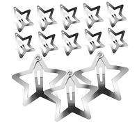 ADOCARN 20pcs Star Hair Clips for Girls Cute Snap Hairpins Five-pointed Star Accessories for Hair Styling at Parties