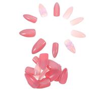 ADOCARN 24pcs Bowknot False Nails Cute Glue Nails Medium Full Cover for Women for Wearable Finger Manicure Decorations for Valentines Day Boys and Girls