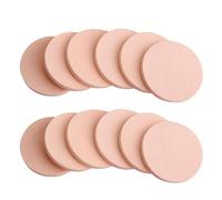 ADOCARN 24pcs round Makeup Sponges Puff Set Wet and Dry Dual-use Thick Latex Cotton Foundation Sponges with Bag for Smooth Cream and Liquid Makeup Application