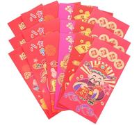 ADOCARN 24pcs Year the Rabbit Red Packet Envelopes for Chinese Lunar New Year, Creative Paper Money Envelopes with Decorative Red Design, for Spring Festival and Celebrations