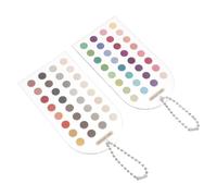 ADOCARN 2pcs Acrylic Color Analysis Template Cards Scratch Proof Lightweight Color Matching Guide for Outfits and Makeup, for Autumn Fashion Styling and Daily Beauty Reference