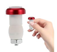ADOCARN 2pcs Bike Handlebar End Indicator Lamps Red Aluminium Alloy with Stable Performance and Warning Light for Cycling Safety Turn Signal