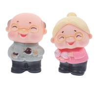 ADOCARN 2pcs Cake Decoration Ornaments Pvc Creative Lovely Reusable Desktop Figurines Suitable for Mini Landscaping and Car Decoration