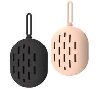 ADOCARN 2pcs Cosmetic Sponge Box Makeup Sponge Carrying Box Silicone Adorable Design Lightweight Compact Shape Suitable for Holding Makeup Travel Use