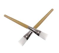 ADOCARN 2pcs DIY Skin Care Mask Brushes with Wooden Handles and Nylon Bristles, Easy to Use around Eyes and Nose, for Facial Treatment and Smoothing Masks for Women