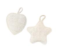 ADOCARN 2pcs Dual-Sided Exfoliating Loofah Sponge for Body Bath Thick Natural Shower Scrubber Pads for Deep Skin Cleansing Dead Skin Removal Moisturizer Absorption Lightweight and Portable